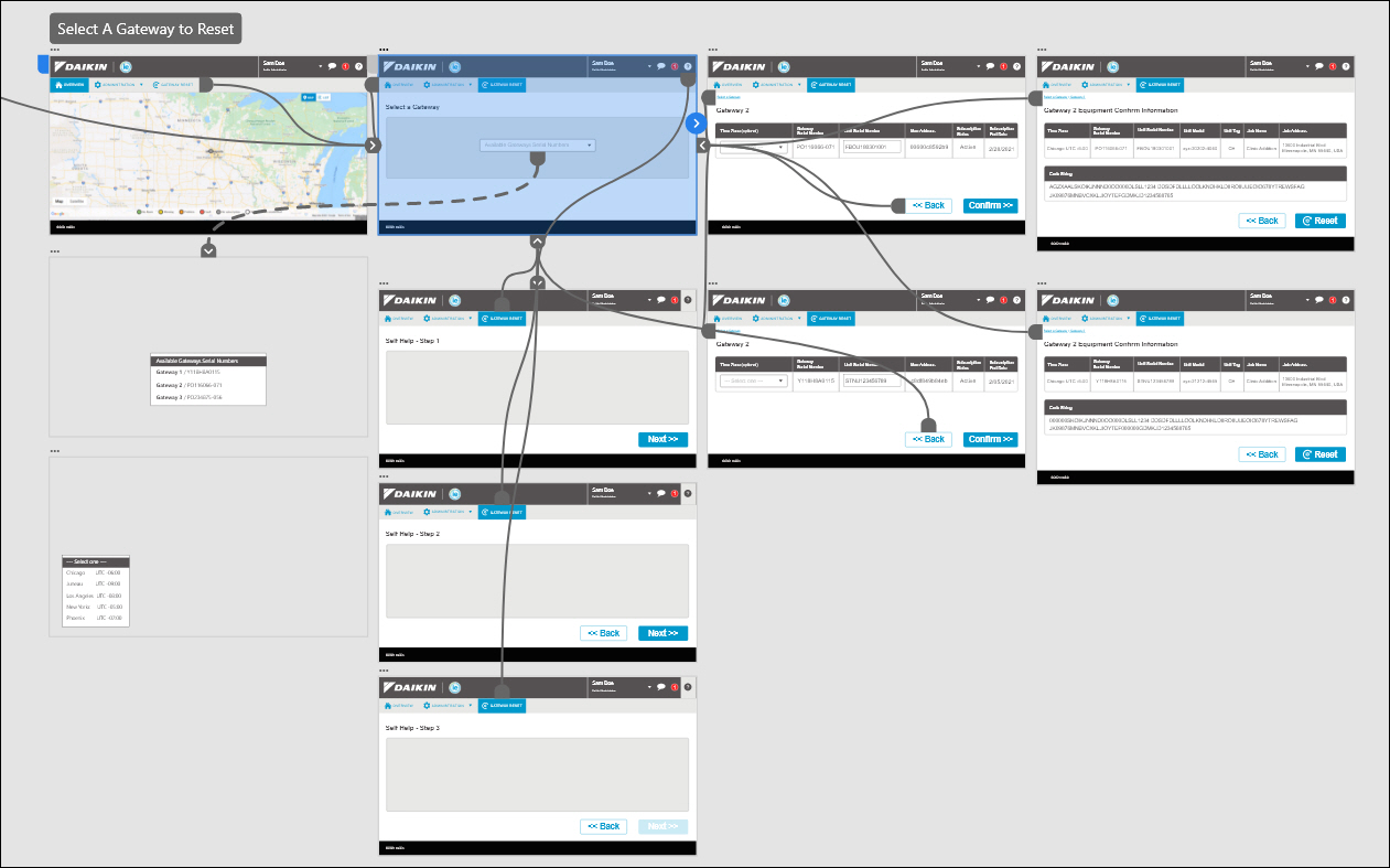 AdobeXD Prototype for Daikin Am. Intelligent Engineering/Intelligent Systems image